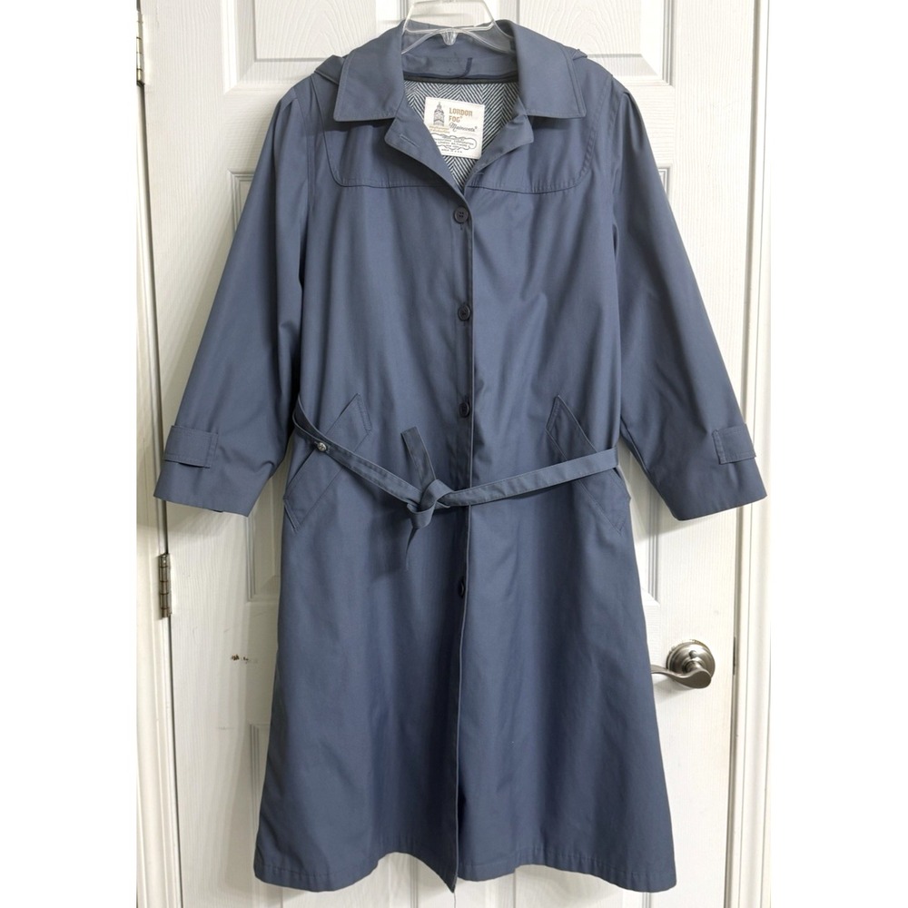 Womens London Fog grayish blue jacket size 8P